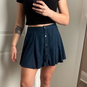 Suede Skater Skirt